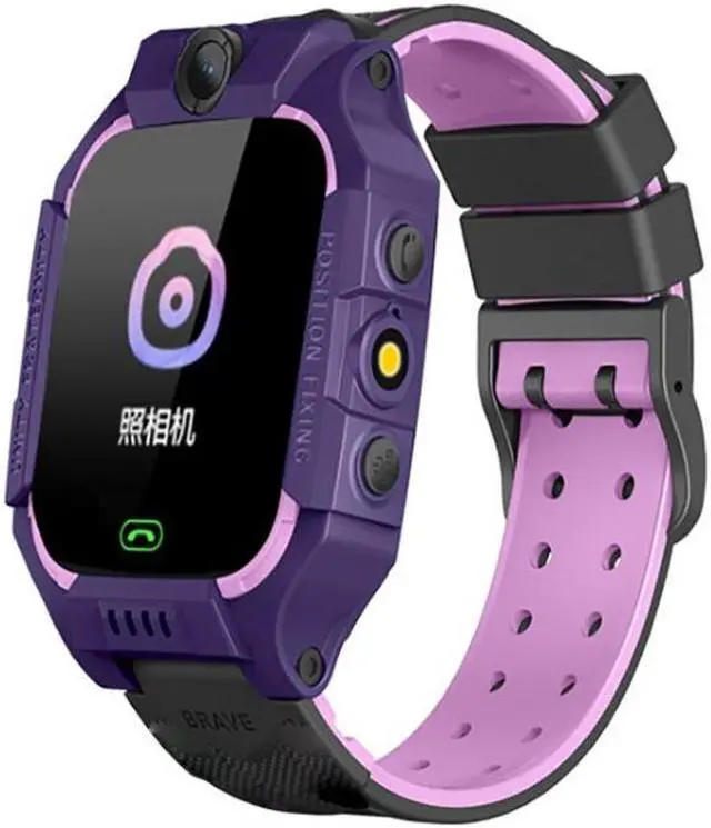 Main image of Z6 Children Phone Watch Smart Positioning Full Touch Screen Student Watch (Purple)