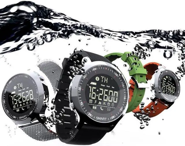 Alt view image 4 of 7 - Lokmat MK18 1.1 inch Circle Screen IP68 Waterproof Smart Watch, Support Information Reminder / Remote Camera / Walking Motion Monitor (Silver)
