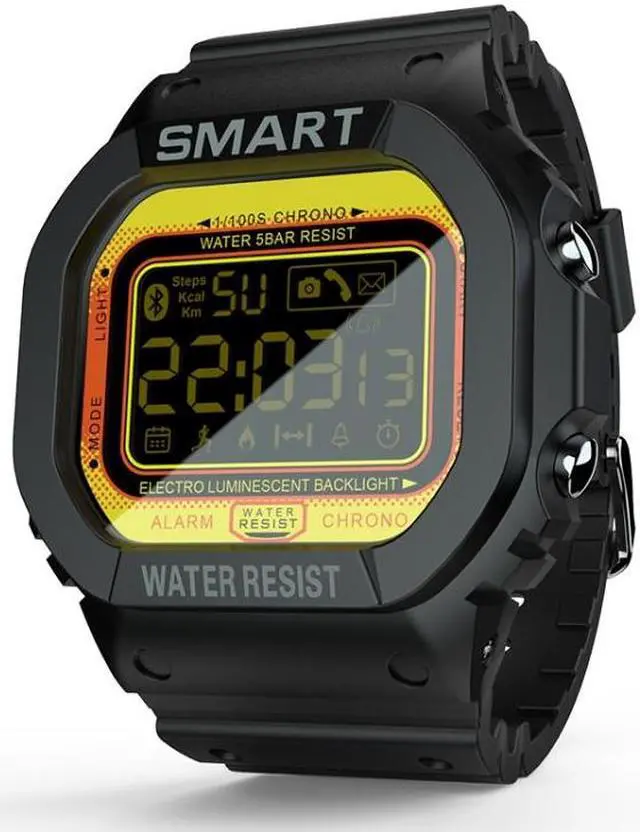 Main image of Lokmat MK22 1.21 inch FSTN LCD Screen 50m Waterproof Smart Watch, Support Information Reminder / Remote Camera / Sport Record (Orange)