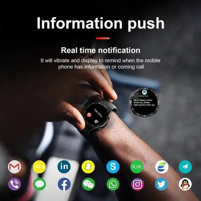 Alt view image 3 of 7 - M88 Smart Watch for Men, Support Heart Rate / Blood Pressure / Oxygen Monitoring & Sleep Monitoring & Sedentary Reminder (Silver)
