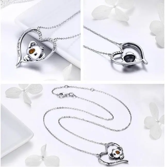 Alt view image 3 of 6 - Cute Koala S925 Sterling Silver Lady Necklace SCN256