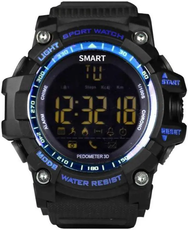 Main image of EX16 1.12 Inch FSTN LCD Full Angle Screen Display Sport Smart Watch, IP67 Waterproof, Support Pedometer / Stopwatch / Alarm / Notification Remind / Call Notify / Camera Remote Control / Calo