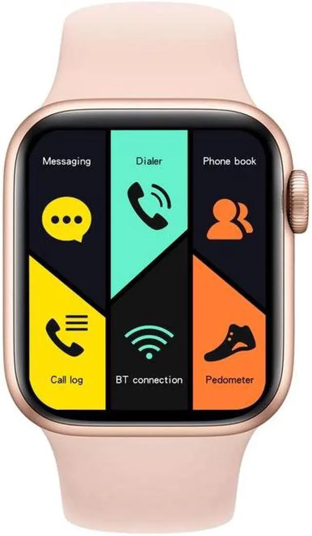 Main image of DW35 1.75 inch Full Screen IP67 Waterproof Smart Watch, Support Sleep Monitor / Heart Rate Monitor / Bluetooth Call (Pink)