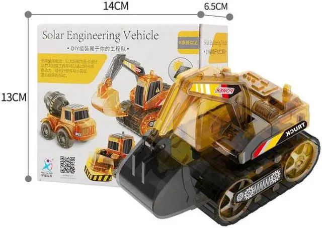 Alt view image 3 of 7 - DIY Solar Toys Assembled Engineering Vehicle Model Educational Toy Engineering Vehicle (Random Type Delivery)