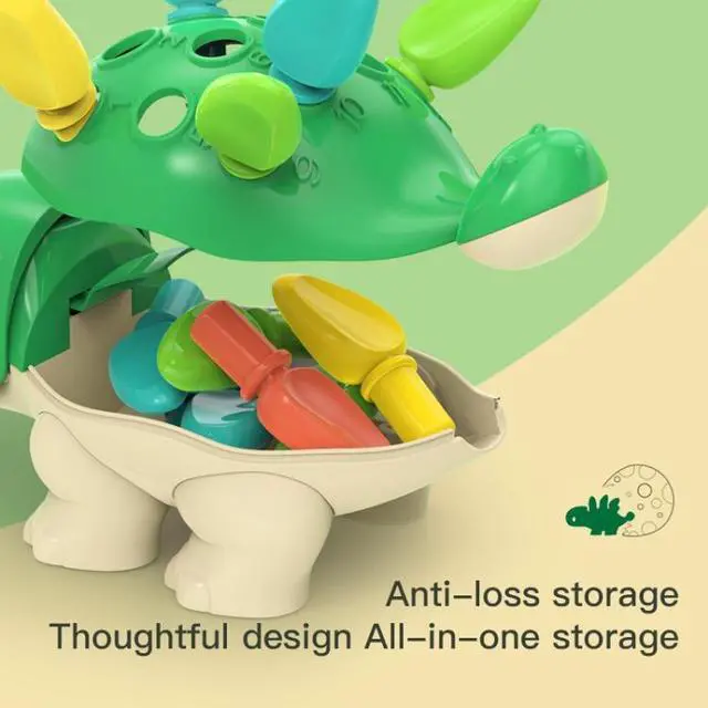 Alt view image 5 of 5 - MoFun 2055A Puzzle and insert dinosaur early education toys, Size:2055A