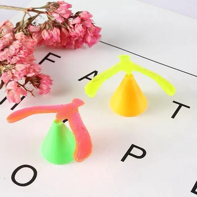Alt view image 5 of 7 - 10 PCS Kids Funny Toy Plastic Mini DIY Magic Balancing Bird Children Gift, Random Color Delivery, Size:Magic Balancing Bird