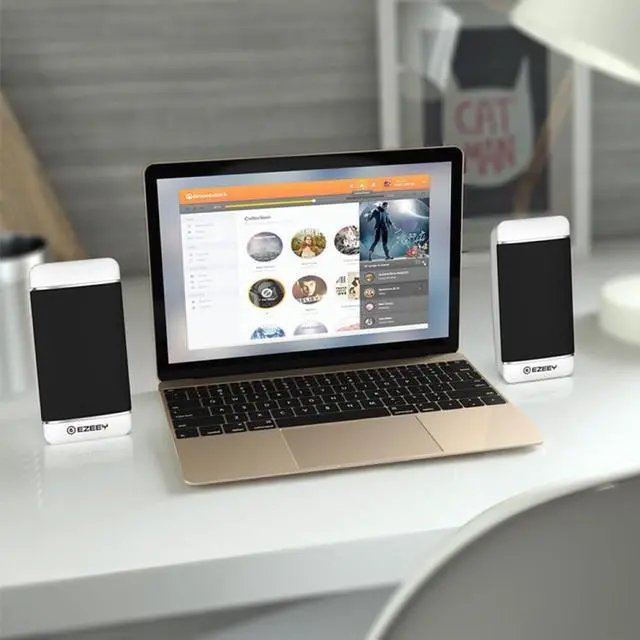 Alt view image 7 of 7 - YEEZE S4 Notebook PC Mini Speaker Wired USB 2.0 Portable Speaker, Size:Black (Black)