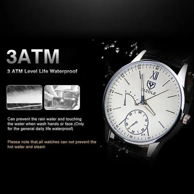 Alt view image 4 of 7 - YAZOLE Men Business Quartz Watch (311 Black Tray Black Belt)