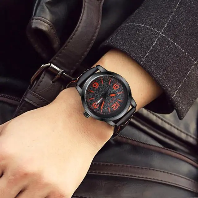 Alt view image 7 of 7 - Ochstin 6047B Business Style Quartz Men Leather Watch (Coffee+Coffee)