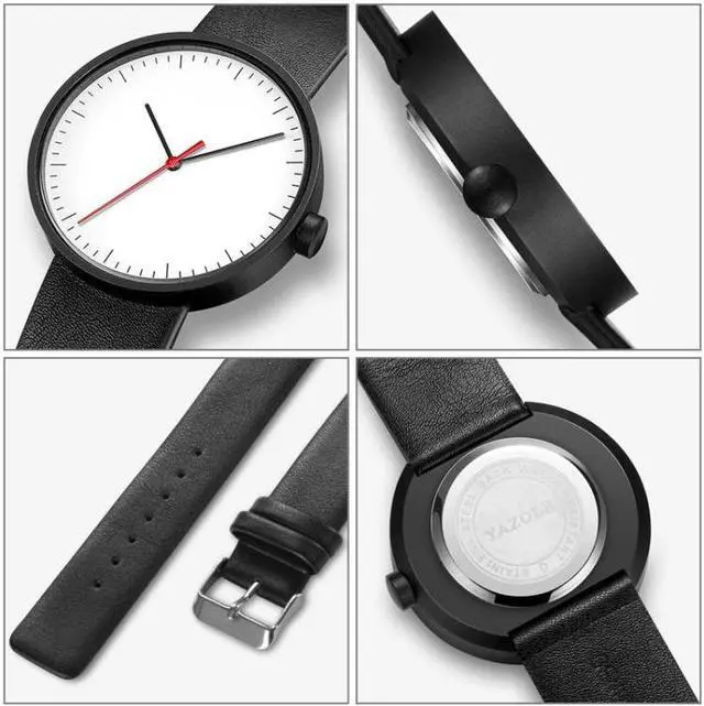 Alt view image 4 of 7 - YAZOLE 522 Red & Blue Pointer Quartz Movement Sports Watch (G)