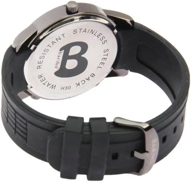 Alt view image 4 of 7 - Fashion 3 Dial Quartz Wrist Calendar Watch with Silicone Strap (White)