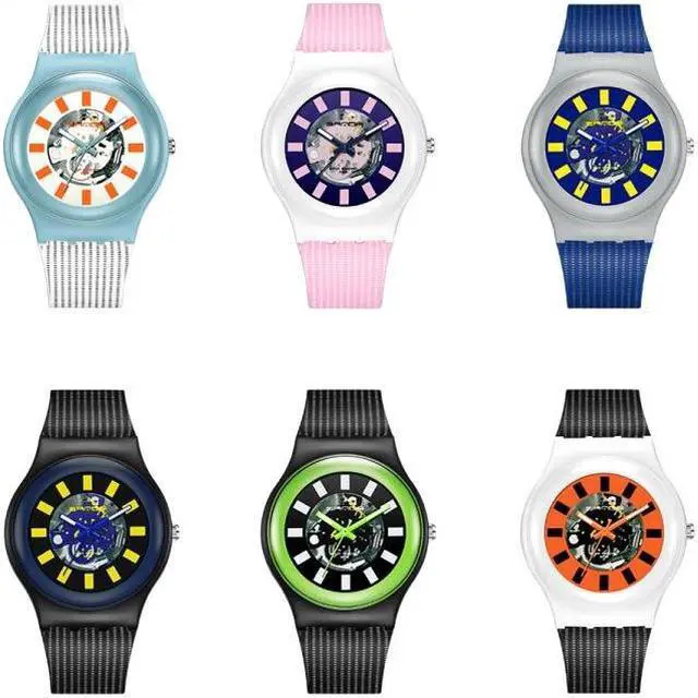 Alt view image 2 of 7 - SANDA 3207 Fashion Waterproof  Electronic Sports Watch (White+Green)