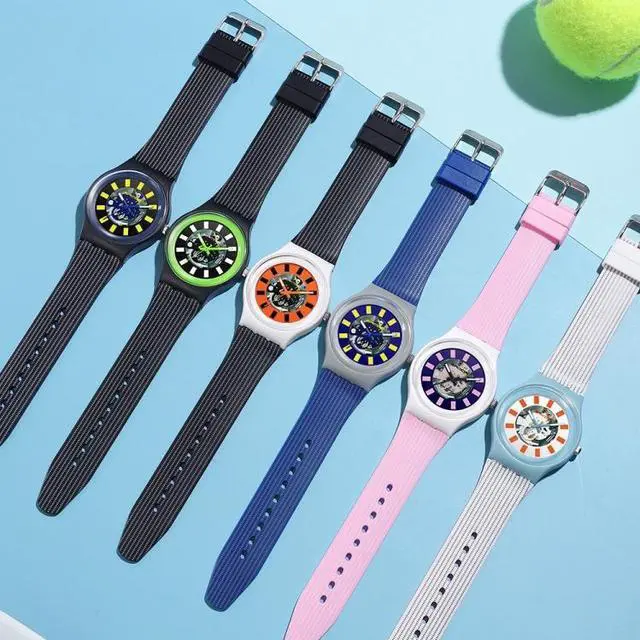 Alt view image 5 of 7 - SANDA 3207 Fashion Waterproof  Electronic Sports Watch (White+Green)