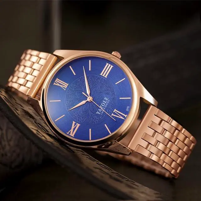 Alt view image 6 of 7 - YAZOLE 376 Men Fashion Business Steel Strap Band Quartz Wrist Watch (White)