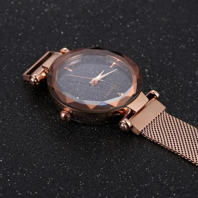 Alt view image 3 of 5 - CAGARNY 6877 Water Resistant Fashion Women Quartz Wrist Watch with Stainless Steel Band (Gold)