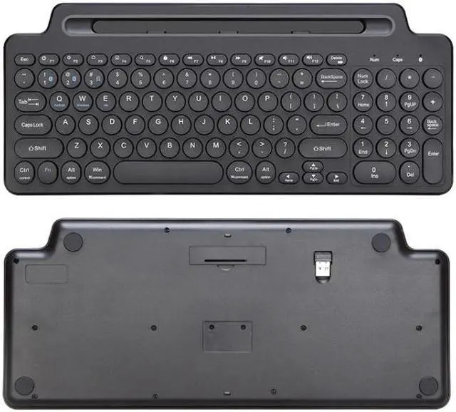 Alt view image 4 of 7 - 2.4G Bluetooth Wireless Keyboard With Card Slot Bracket No Touchpad, Size:No Touchpad