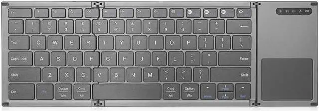 Main image of B066S Multi-function Ultra-thin Mini Wireless Three Fold Bluetooth Keyboard