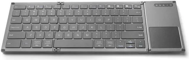 Alt view image 2 of 6 - B066S Multi-function Ultra-thin Mini Wireless Three Fold Bluetooth Keyboard