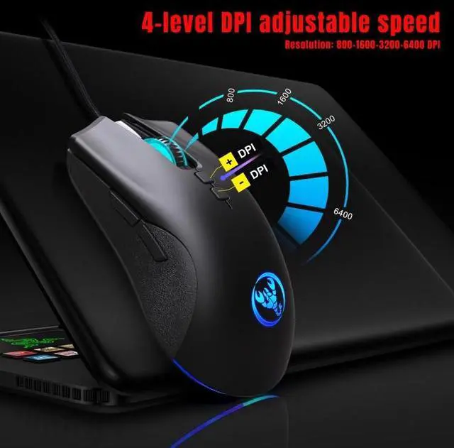 Alt view image 6 of 7 - HXSJ P8+V100+A883 Keyboard Mouse Converter + One-handed Keyboard + Programming Gaming Mouse Set P8+V100+A883