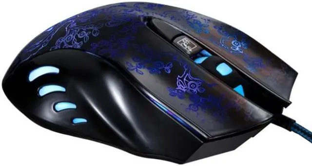 Alt view image 2 of 6 - 169 USB 2400DPI Four-speed Adjustable LED Backlight Wired Optical E-sport Gaming Mouse with Counter Weight, Length: 1.45m(Black)