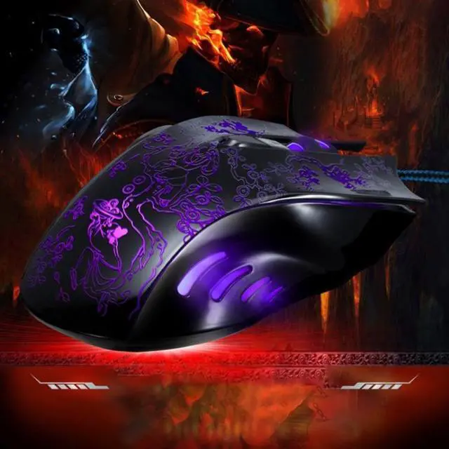 Alt view image 4 of 6 - 169 USB 2400DPI Four-speed Adjustable LED Backlight Wired Optical E-sport Gaming Mouse with Counter Weight, Length: 1.45m(Black)