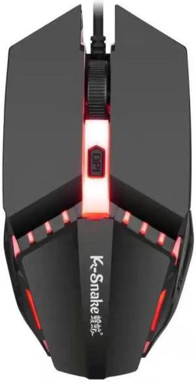 Alt view image 2 of 7 - 2 PCS K-Snake M11 4 Keys 1600DPI Luminous Game Wired Mouse Notebook Desktop USB Wired Mouse, Cable Length: 1.5m