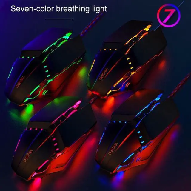 Alt view image 6 of 6 - YINDIAO 6 Keys Gaming Office USB Mechanical Wired Mouse (Black)