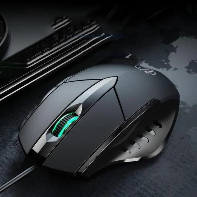 Main image of Inphic PW1 Game Mute Macro Definition Illuminated Wired Mouse, Cable Length: 1.5m Mute Black Business Version (Black Business Version)