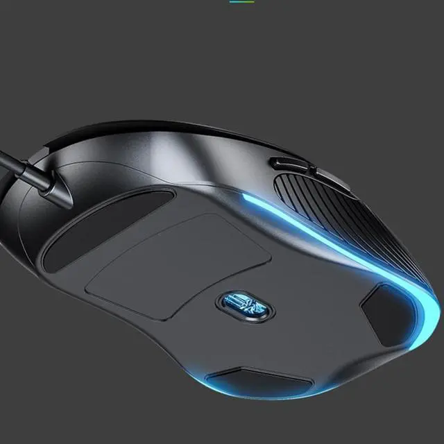 Alt view image 3 of 7 - Inphic PB1 Business Office Mute Macro Definition Gaming Wired Mouse, Cable Length: 1.5m, Colour: Matte White Breathing Light Matte White Breathing Light