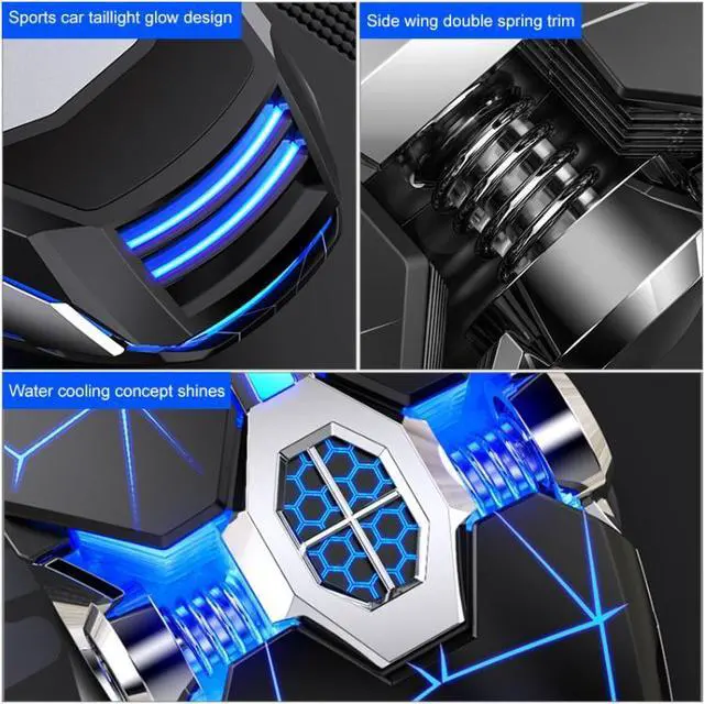 Alt view image 5 of 7 - YINDIAO 3200DPI 4-modes Adjustable 7-keys RGB Light Wired Gaming Mechanical Mouse, Style: Silent Version (White)