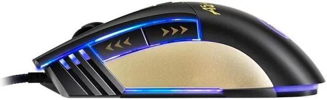 Alt view image 4 of 7 - Apedra iMICE A5 High Precision Gaming Mouse LED four color controlled breathing light USB 7 Buttons 3200 DPI Wired Optical Gaming Mouse for Computer PC Laptop(Black)