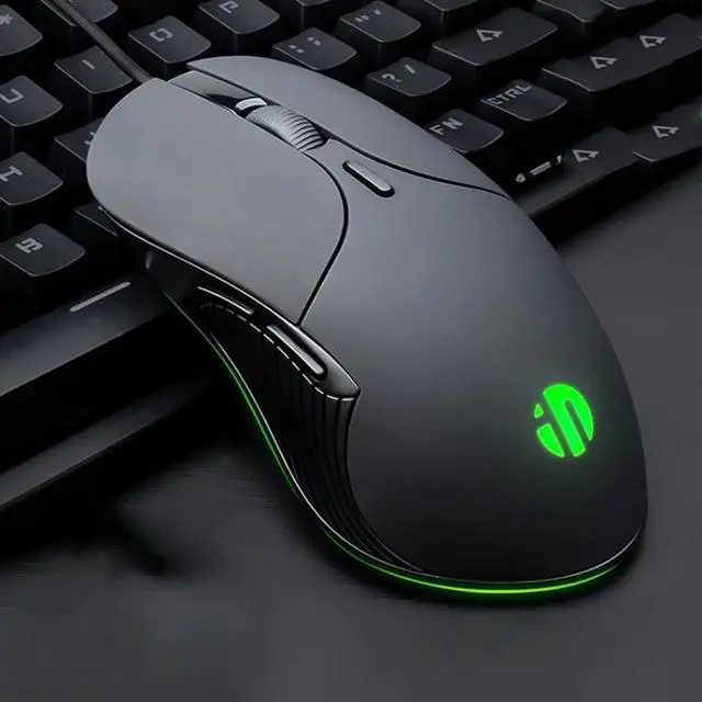 Main image of Inphic PB1 Business Office Mute Gaming Wired Mouse, Cable Length: 1.5m, Colour: Classic Back Breathing Light Classic Back Breathing Light