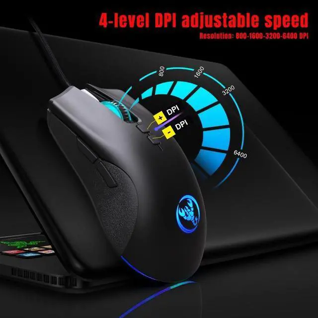 Alt view image 3 of 7 - HXSJ P6+V100+A883 Keyboard Mouse Converter + One-handed Keyboard + Gaming Mouse Set P6+V100+A883