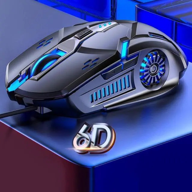 Main image of YINDIAO G5 3200DPI 4-modes Adjustable 6-keys RGB Light Wired Gaming Mouse (Grey)