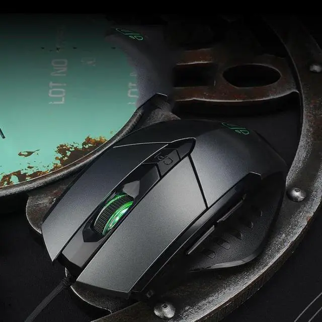Main image of Inphic PW1 Game Mute Macro Definition Illuminated Wired Mouse, Cable Length: 1.5m Mute Titanium Gray Game Version (Titanium Gray Game Version)
