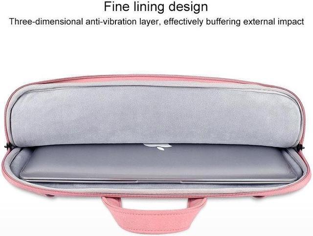 Alt view image 7 of 7 - ST06S Waterproof PU Leather Zipper Hidden Portable Strap One-shoulder Handbag for 13.3 inch Laptops, with Magic Stick & Suitcase Belt (Light Grey)