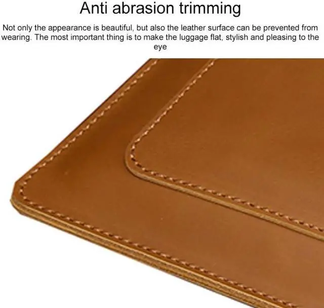 Alt view image 5 of 7 - Universal Genuine Leather Business Zipper Laptop Tablet Bag For 12 inch and Below (Coffee)