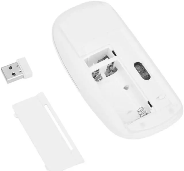 Alt view image 2 of 6 - MF-822 2.4G Wireless Mouse 4 Keys Mute Office Ultra-Thin Mouse (Black)