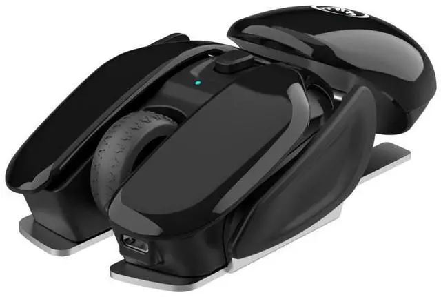 Alt view image 3 of 7 - HXSJ T37 2.4GHz 1600dpi 3-modes Adjustable Wireless Mute Mouse (Pink)