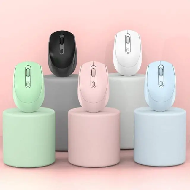 Alt view image 2 of 7 - M107 4-buttons 1600 DPI 2.4GHz Wireless Rechargeable Mouse (Black)