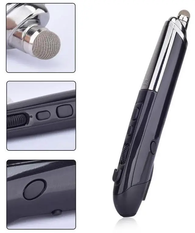 Alt view image 4 of 7 - PR-08 6-keys Smart Wireless Optical Mouse with Stylus Pen & Laser Function (White)
