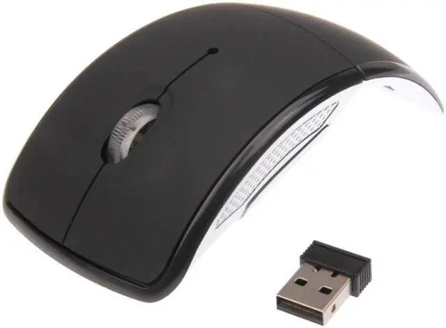 Main image of Wireless 2.4GHz 1600dpi Folding Wireless Optical Mouse (Black)