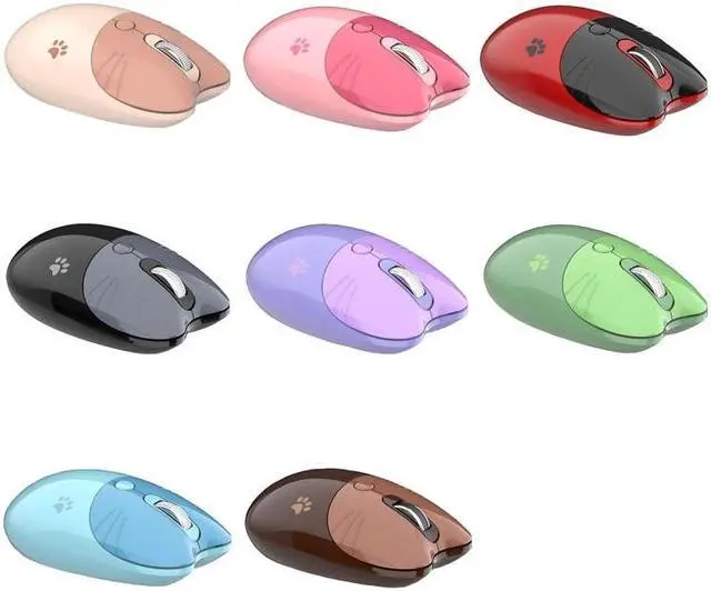 Alt view image 2 of 7 - M3 3 Keys Cute Silent Laptop Wireless Mouse, Spec: Bluetooth Wireless Version (Purple) Bluetooth Wireless Version (Purple)