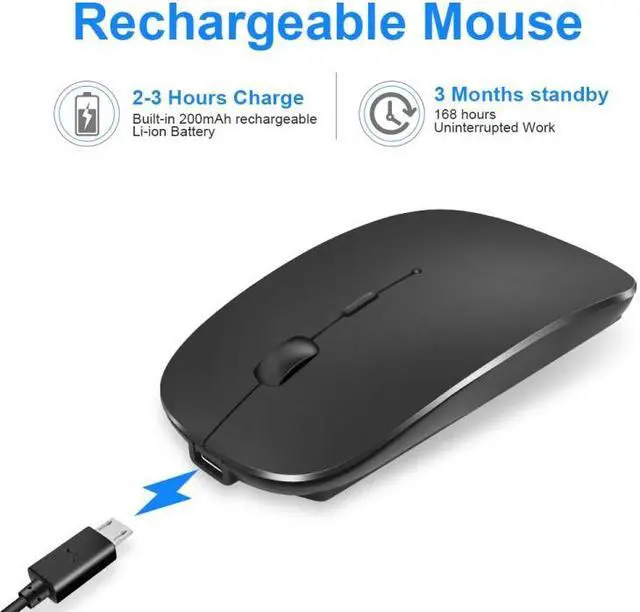 Alt view image 2 of 6 - iMICE  E-1300 4 Keys 1600DPI Luminous Wireless Silent Desktop Notebook Mini Mouse, Style:Dual-modes Luminous Edition, Size:Dual-modes Luminous Edition (Silver)