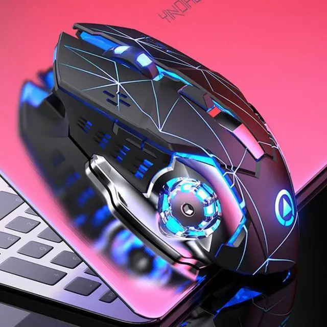 Alt view image 2 of 7 - YINDIAO A4 2.4GHz 1600DPI 3-modes Adjustable Rechargeable Wireless Silent Gaming Mouse (Style 2)