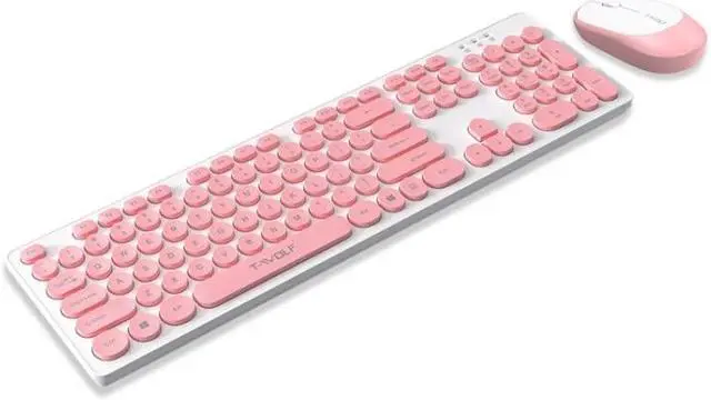 Alt view image 6 of 6 - T-WOLF TF770 Mechanical Feel Wireless Gaming Keyboard And Mouse Set (Blue) Black