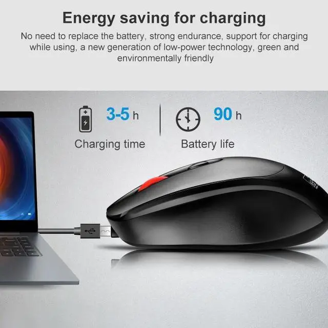 Alt view image 6 of 7 - ZGB 361 2.4G Wireless Chargeable Mini Mouse 1600dpi (White)