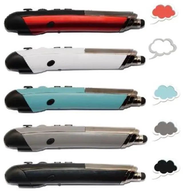 Alt view image 2 of 7 - PR-08 2.4G Innovative Pen-style Handheld Wireless Smart Mouse, Effective Distance: 10m(Black)