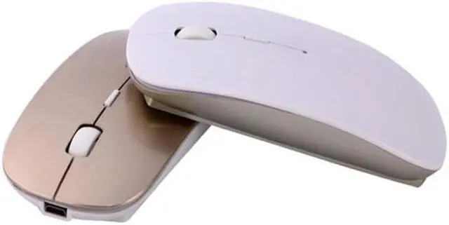 Alt view image 3 of 6 - MC-008 Bluetooth 3.0 Battery Charging Wireless Mouse for Laptops and Android System Mobile Phone (Gold)