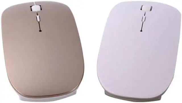 Alt view image 5 of 6 - MC-008 Bluetooth 3.0 Battery Charging Wireless Mouse for Laptops and Android System Mobile Phone (Gold)